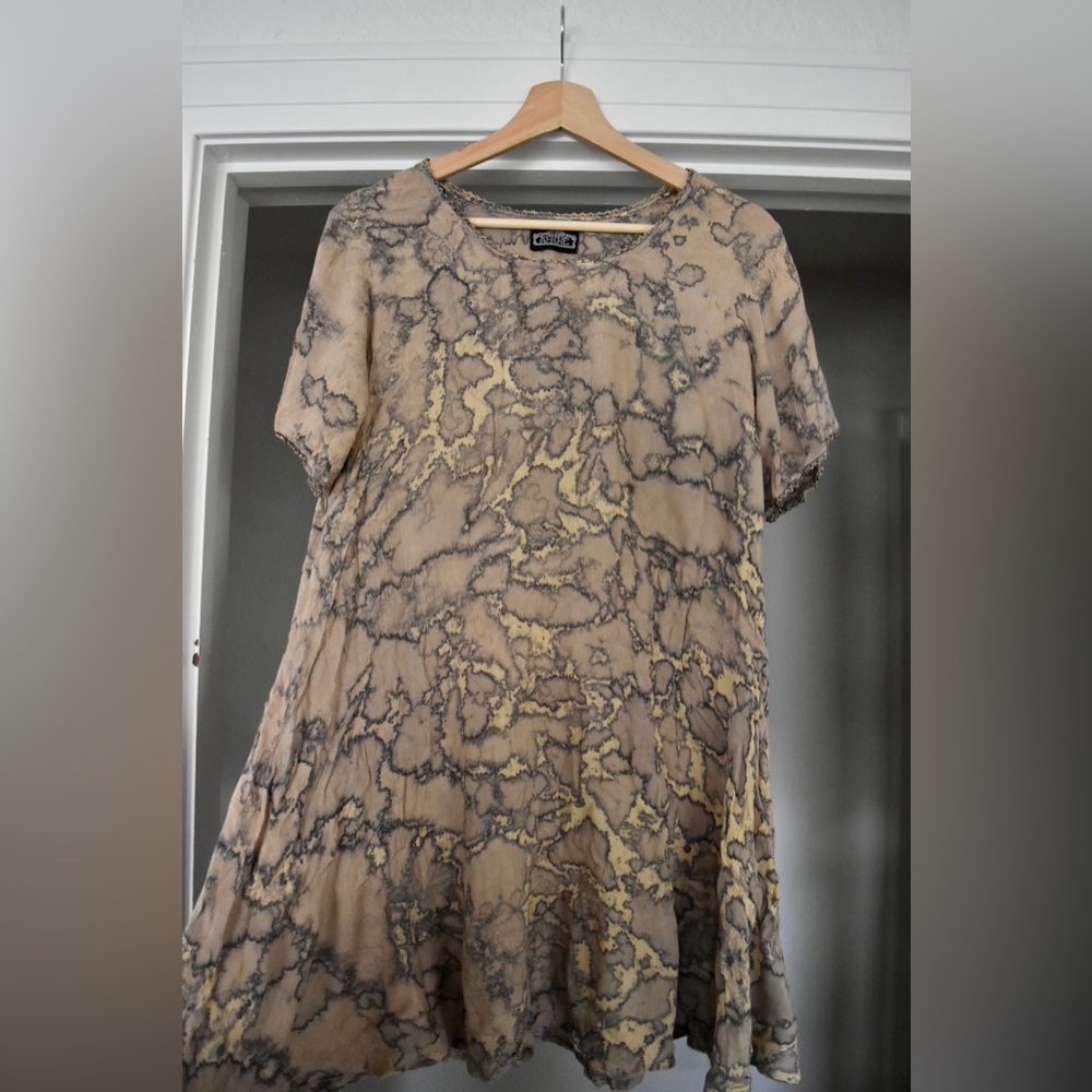 Marble Effect Oversized Dress